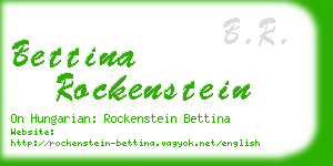 bettina rockenstein business card